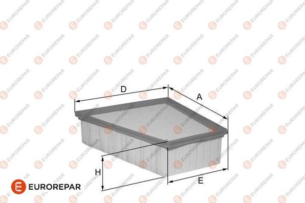 EUROREPAR 1680345280 - Filtro aria autozon.pro