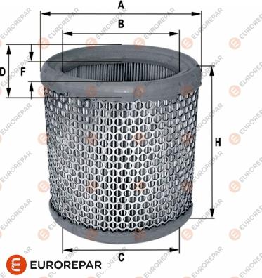 EUROREPAR 1680348980 - Filtro aria autozon.pro