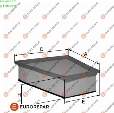 EUROREPAR 1680343080 - Filtro aria autozon.pro