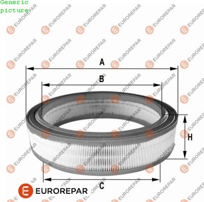 EUROREPAR 1680342780 - Filtro aria autozon.pro