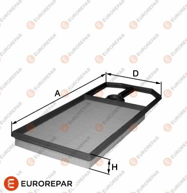 EUROREPAR 1680333480 - Filtro aria autozon.pro