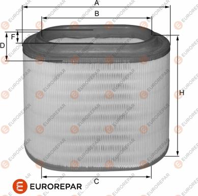 EUROREPAR 1680332680 - Filtro aria autozon.pro