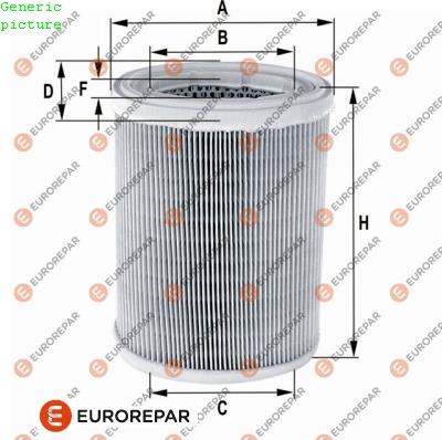 EUROREPAR 1680332280 - Filtro aria autozon.pro