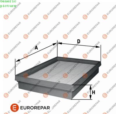 EUROREPAR 1680329180 - Filtro aria autozon.pro