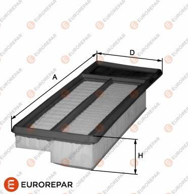 EUROREPAR 1680327980 - Filtro aria autozon.pro