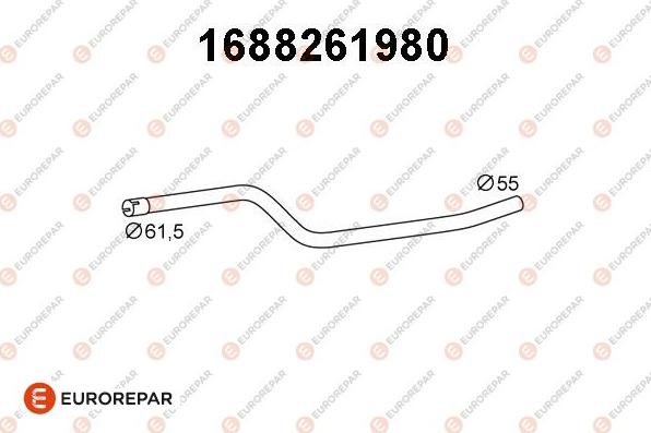 EUROREPAR 1688261980 - Tubo gas scarico autozon.pro