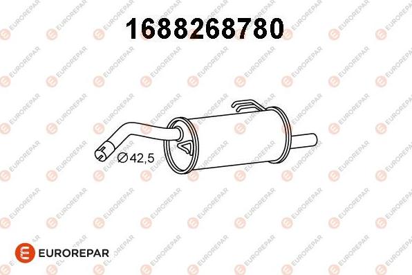 EUROREPAR 1688268780 - Silenziatore posteriore autozon.pro