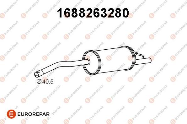 EUROREPAR 1688263280 - Silenziatore posteriore autozon.pro