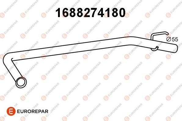 EUROREPAR 1688274180 - Tubo gas scarico autozon.pro