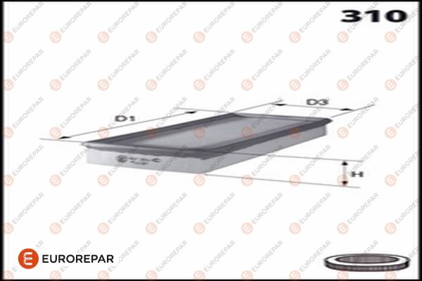 EUROREPAR 1682949980 - Filtro aria autozon.pro