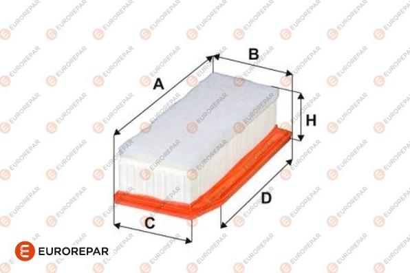 EUROREPAR 1682949580 - Filtro aria autozon.pro