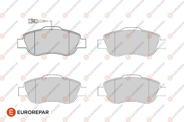 EUROREPAR 1682314980 - Kit pastiglie freno, Freno a disco autozon.pro