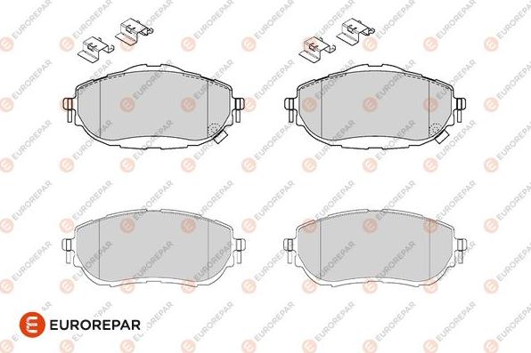 EUROREPAR 1682313580 - Kit pastiglie freno, Freno a disco autozon.pro