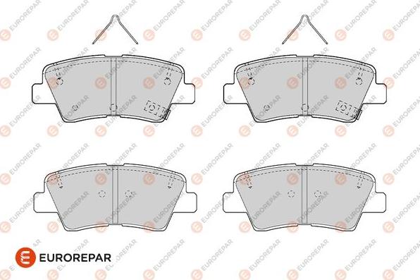 EUROREPAR 1682312780 - Kit pastiglie freno, Freno a disco autozon.pro