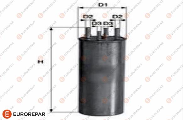 EUROREPAR 1682255080 - Filtro carburante autozon.pro