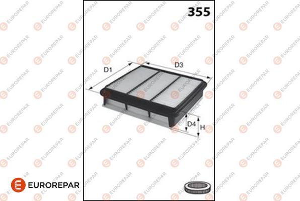 EUROREPAR 1682256280 - Filtro aria autozon.pro