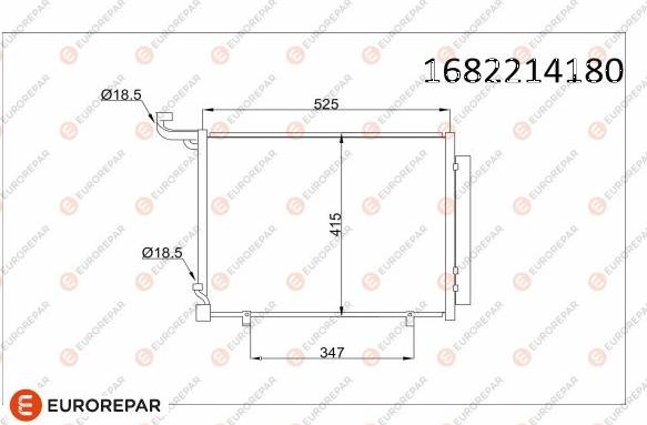 EUROREPAR 1682214180 - Condensatore, Climatizzatore autozon.pro