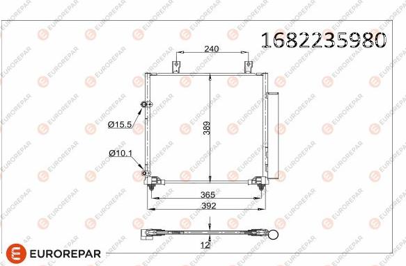 EUROREPAR 1682235980 - Condensatore, Climatizzatore autozon.pro