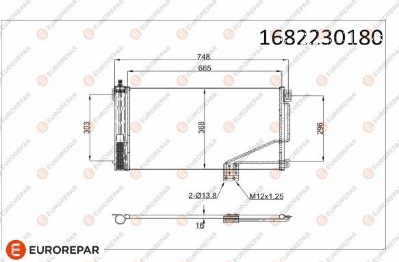 EUROREPAR 1682230180 - Condensatore, Climatizzatore autozon.pro