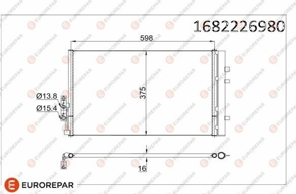 EUROREPAR 1682226980 - Condensatore, Climatizzatore autozon.pro