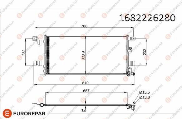 EUROREPAR 1682226280 - Condensatore, Climatizzatore autozon.pro