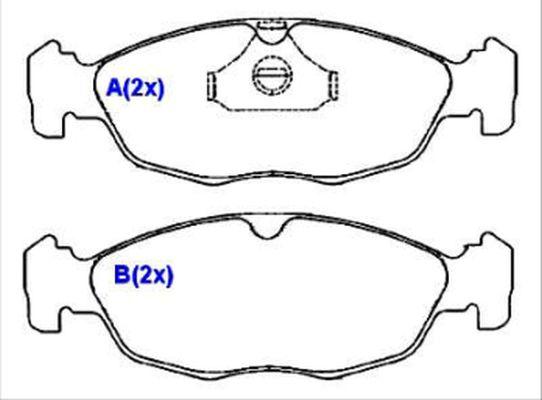 EUROREPAR 1635833480 - Kit pastiglie freno, Freno a disco autozon.pro