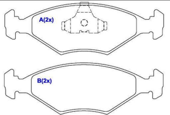 EUROREPAR 1636484880 - Kit pastiglie freno, Freno a disco autozon.pro