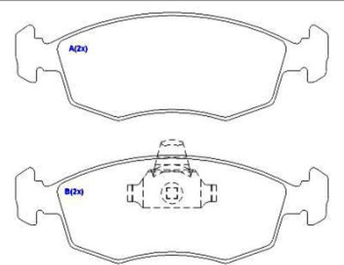 EUROREPAR 1636485180 - Kit pastiglie freno, Freno a disco autozon.pro