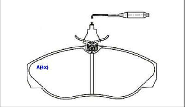 EUROREPAR 1636486080 - Kit pastiglie freno, Freno a disco autozon.pro