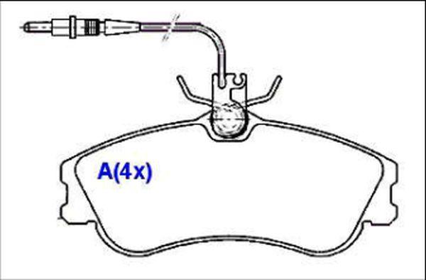 EUROREPAR 1636486180 - Kit pastiglie freno, Freno a disco autozon.pro