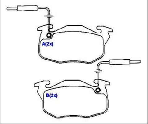 EUROREPAR 1636486380 - Kit pastiglie freno, Freno a disco autozon.pro