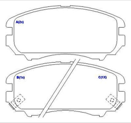 EUROREPAR 1636488480 - Kit pastiglie freno, Freno a disco autozon.pro