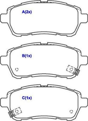 EUROREPAR 1636488880 - Kit pastiglie freno, Freno a disco autozon.pro