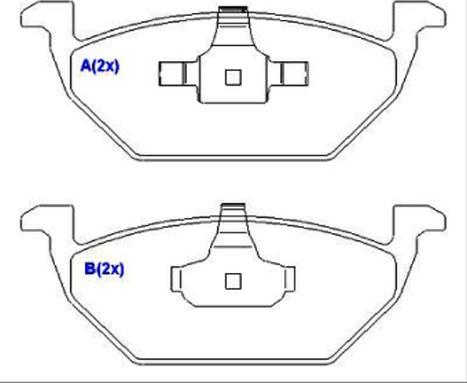 EUROREPAR 1636487680 - Kit pastiglie freno, Freno a disco autozon.pro