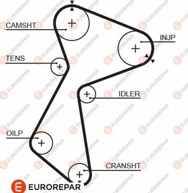 EUROREPAR 1633140080 - Cinghia dentata autozon.pro