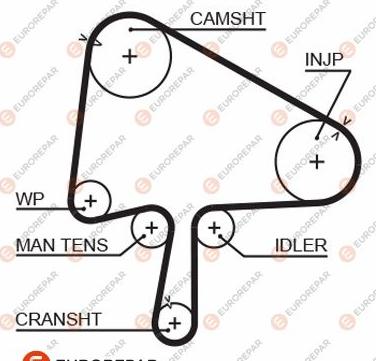 EUROREPAR 1633141780 - Cinghia dentata autozon.pro