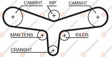 EUROREPAR 1633134580 - Cinghia dentata autozon.pro