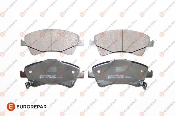 EUROREPAR 1623060480 - Kit pastiglie freno, Freno a disco autozon.pro