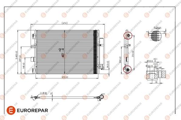 EUROREPAR 1679997380 - Condensatore, Climatizzatore autozon.pro