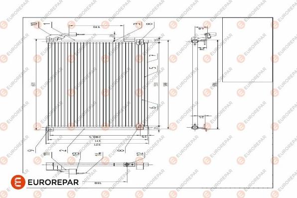 EUROREPAR E163394 - Condensatore, Climatizzatore autozon.pro