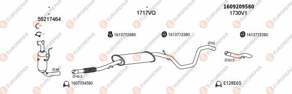 EUROREPAR EXH100588 - Impianto gas scarico autozon.pro