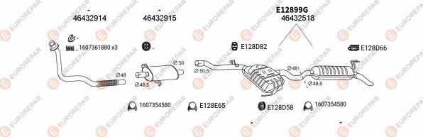 EUROREPAR EXH100658 - Impianto gas scarico autozon.pro