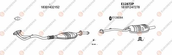 EUROREPAR EXH100168 - Impianto gas scarico autozon.pro
