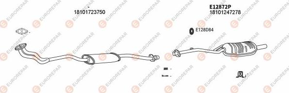 EUROREPAR EXH100167 - Impianto gas scarico autozon.pro