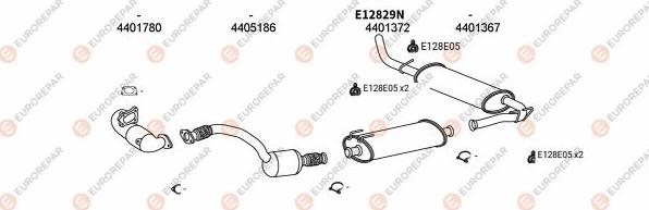 EUROREPAR EXH101460 - Impianto gas scarico autozon.pro