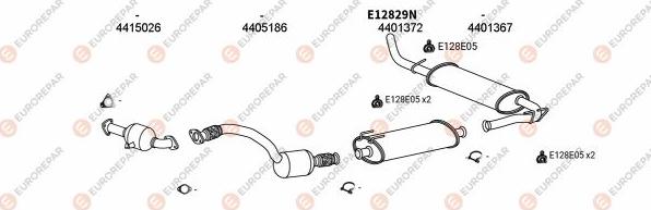 EUROREPAR EXH101462 - Impianto gas scarico autozon.pro
