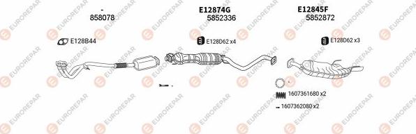 EUROREPAR EXH101431 - Impianto gas scarico autozon.pro