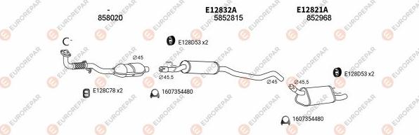 EUROREPAR EXH101432 - Impianto gas scarico autozon.pro