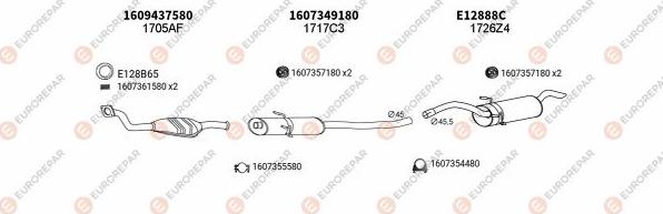 EUROREPAR EXH101628 - Impianto gas scarico autozon.pro