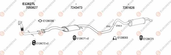 EUROREPAR EXH101036 - Impianto gas scarico autozon.pro